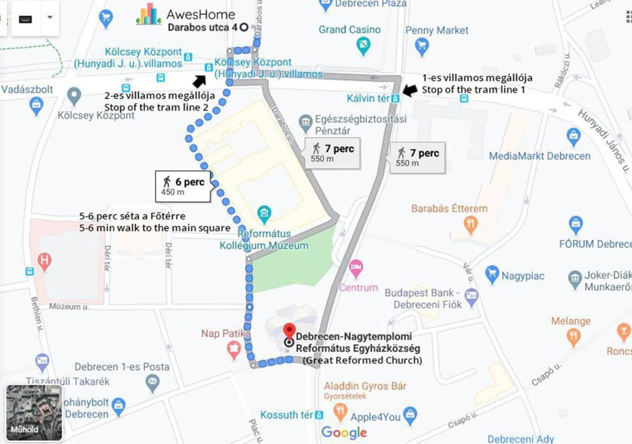 Aweshome City Apartment - 3 Bedrooms And Free Parking 데브레첸 외부 사진